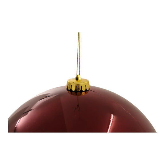 Esfera Lisa Brillante Rojo – 20 cm