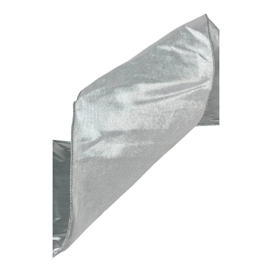 Listón Plata 15 cm ancho – Decoración Navideña