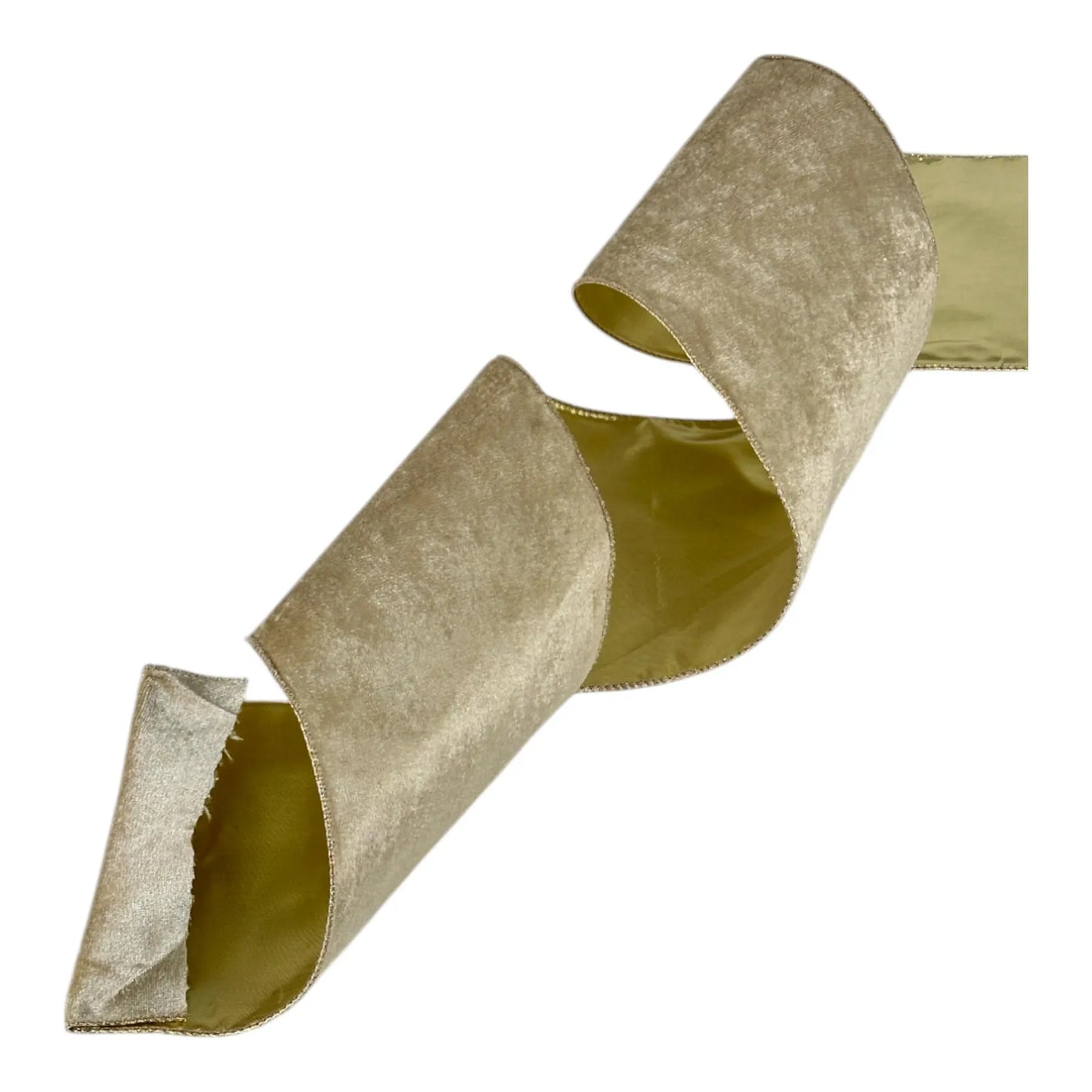 Listón Dorado 10 cm ancho – Decoración Navideña