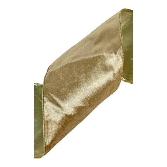 Listón Dorado 15 cm ancho – Decoración Navideña