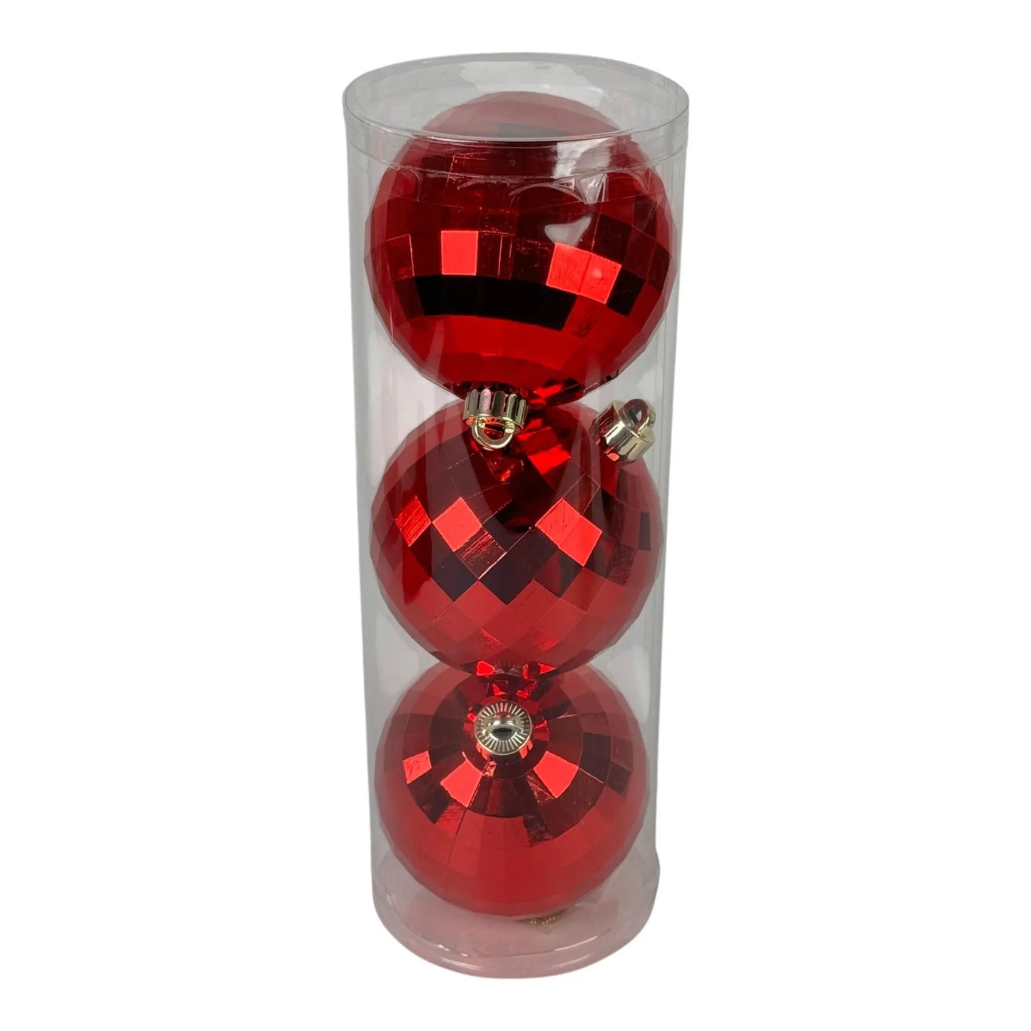 Juego de Esferas Rojas Decorativas 12 cm – 3 Piezas