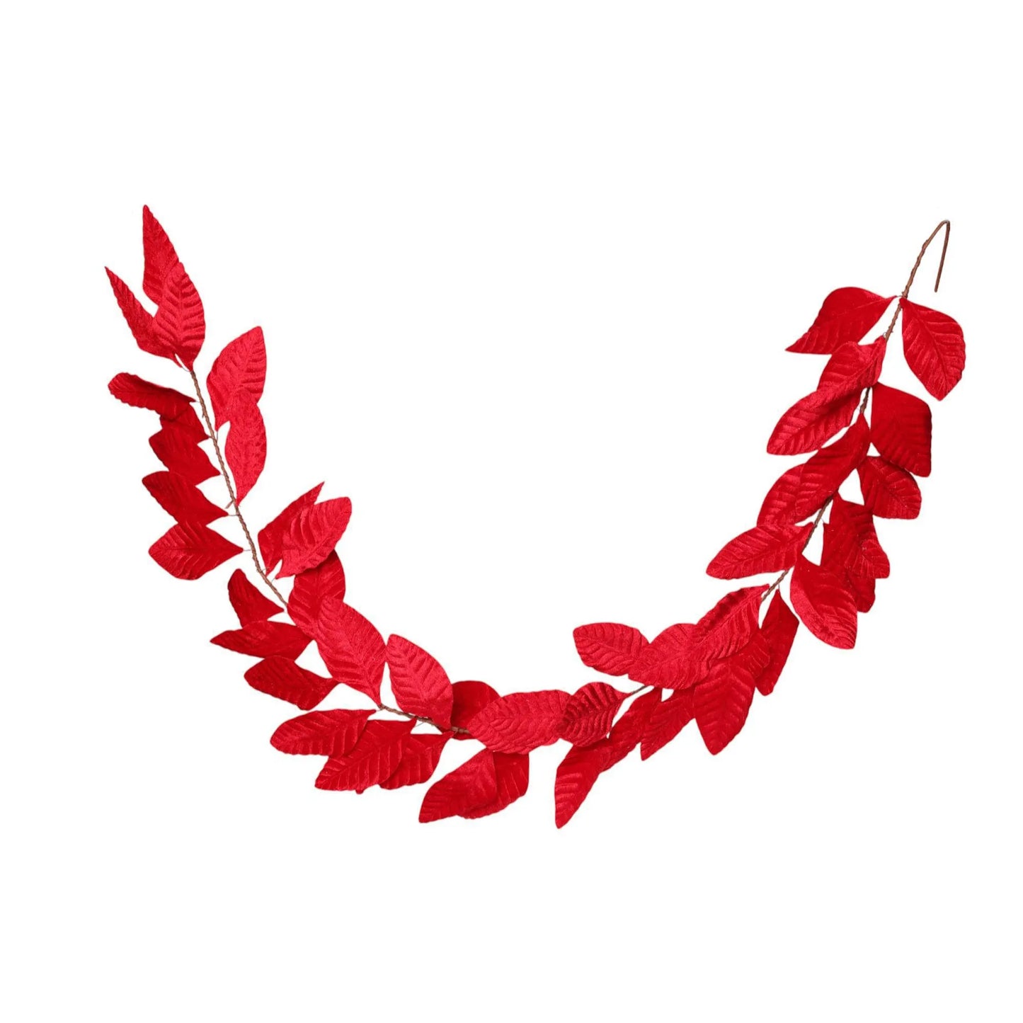 Guirnalda Decorativa de Hojas Rojas – 140 cm