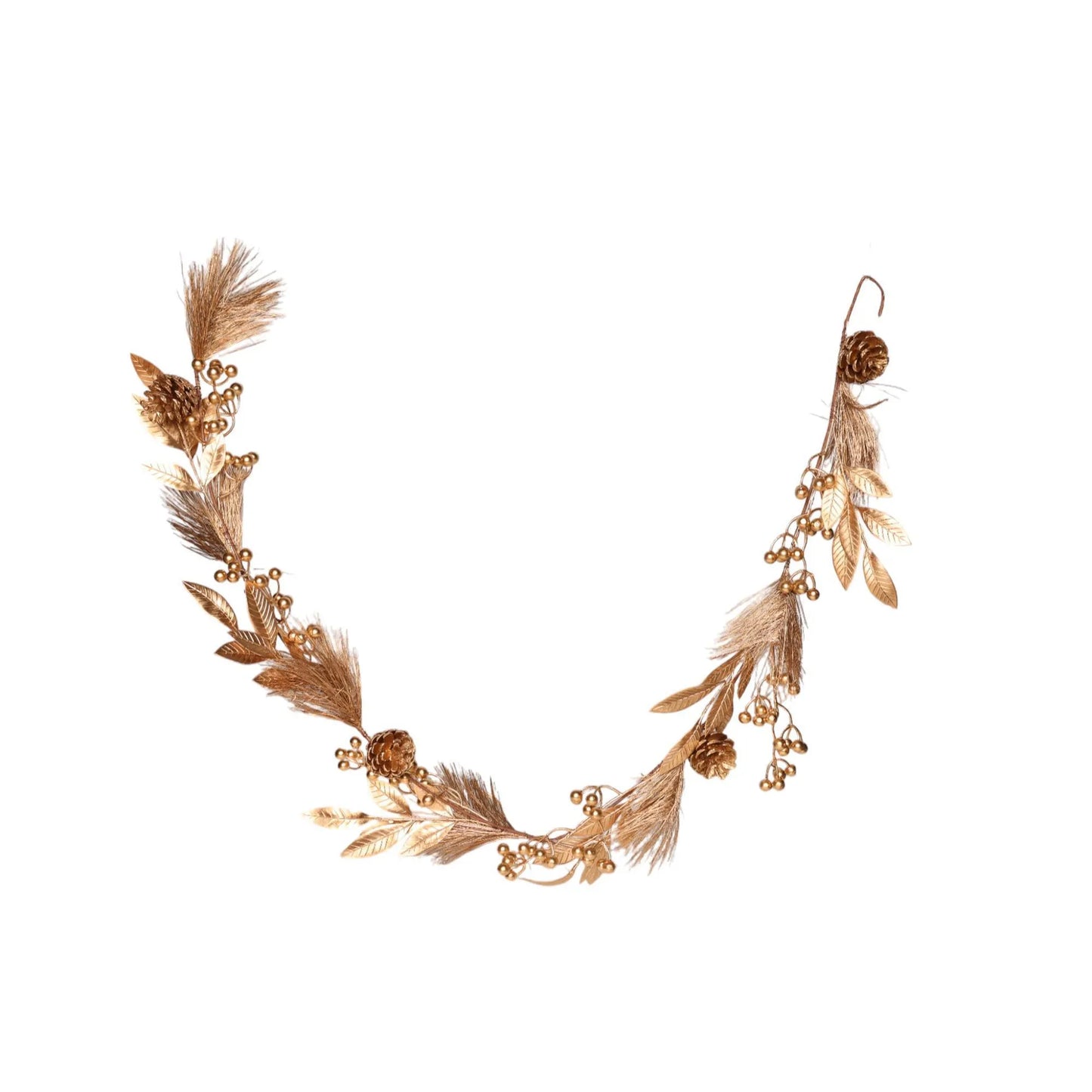 Guirnalda Decorativa de Hojas Doradas  – 160 cm