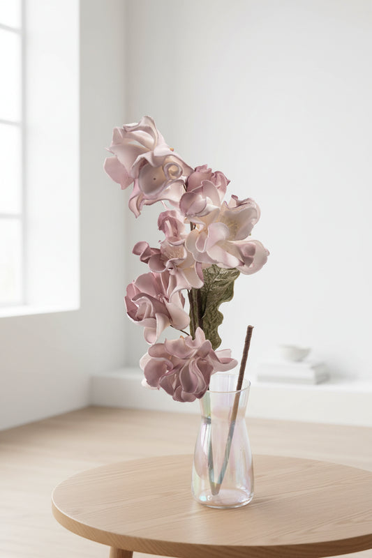 Flor Artificial Rosa 97 cm en Tonos Rosados