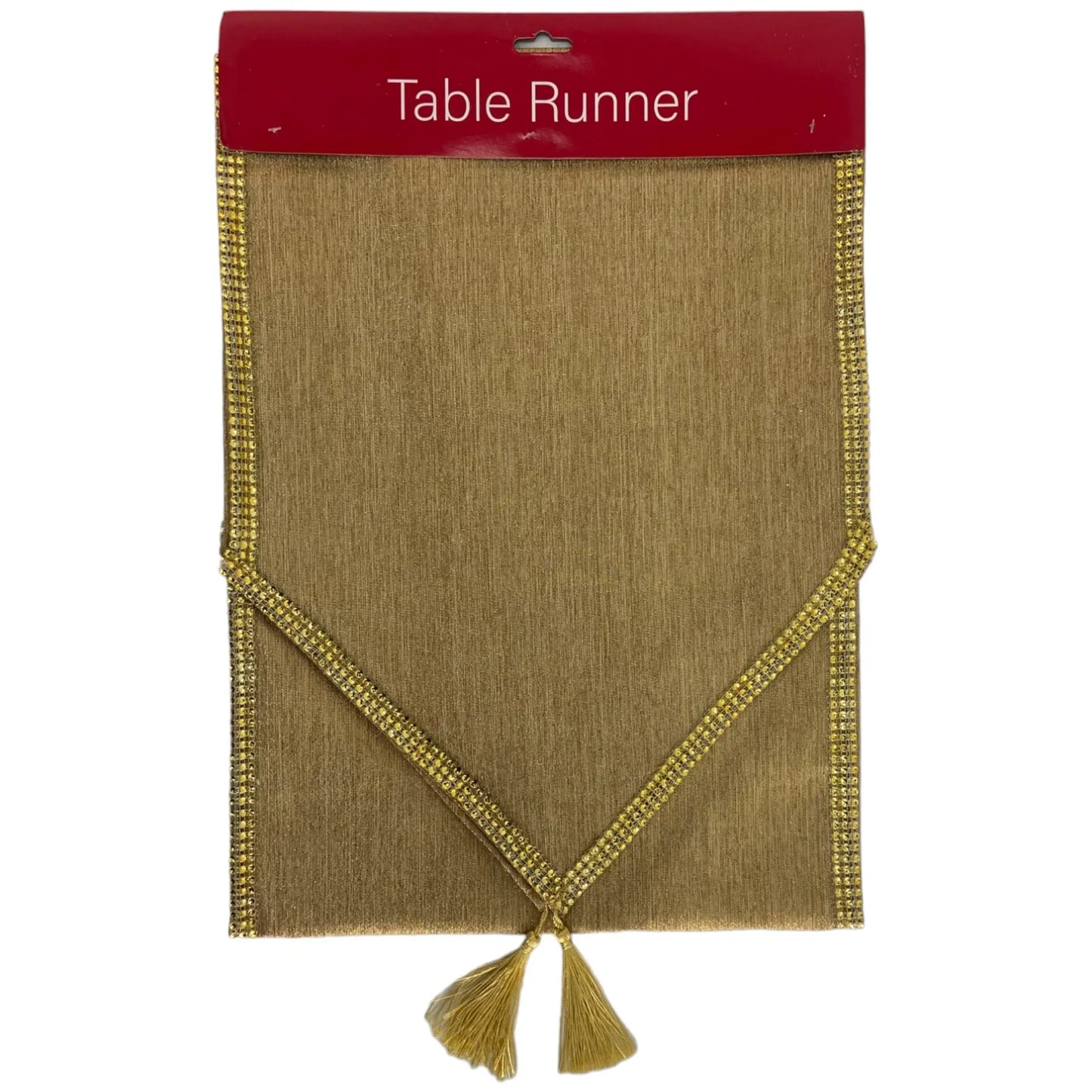 Camino de Mesa Decorativo Dorado - 180 cm