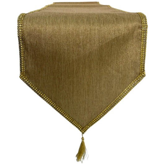 Camino de Mesa Decorativo Dorado - 180 cm