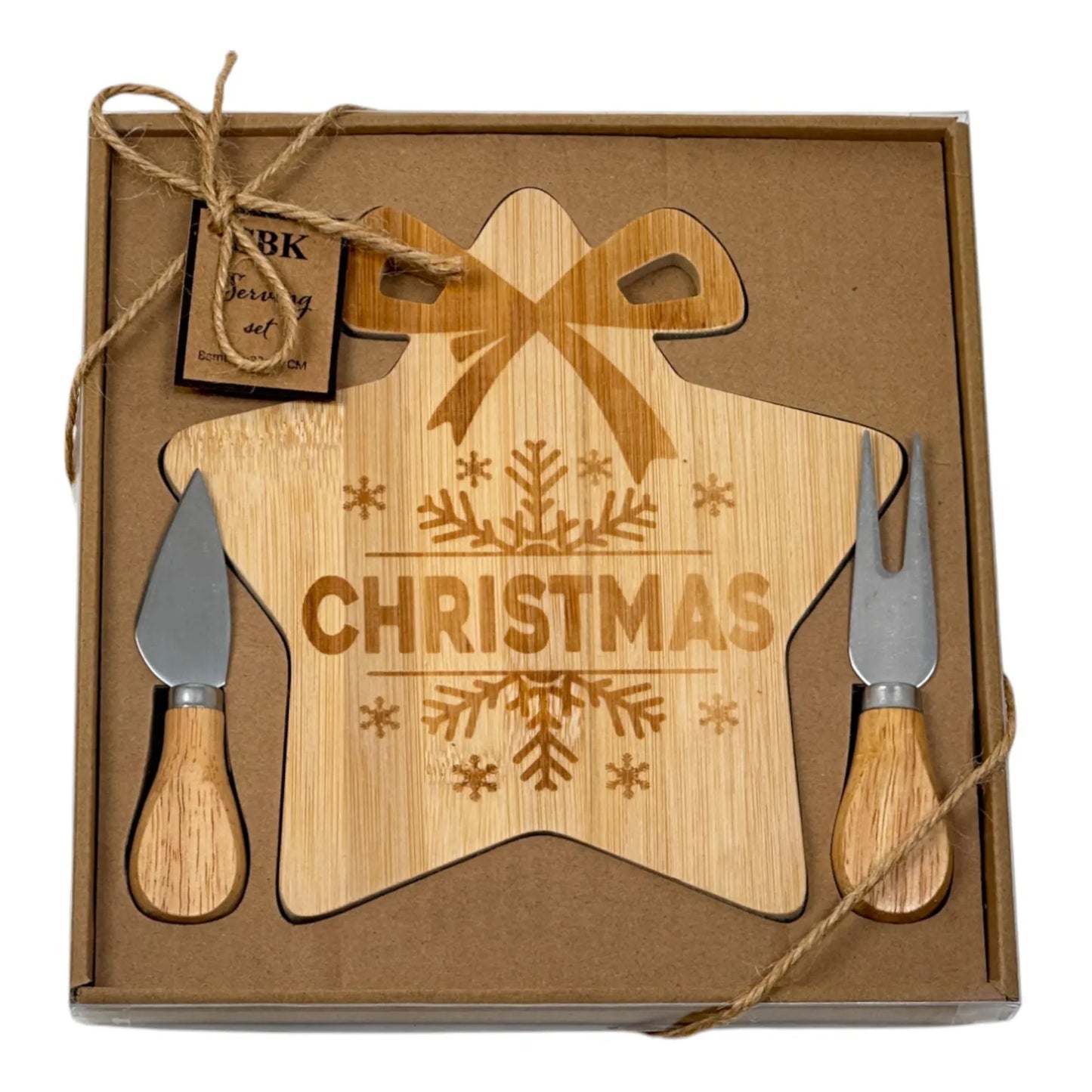 Juego de Tabla para Queso Navideño – 3 Piezas