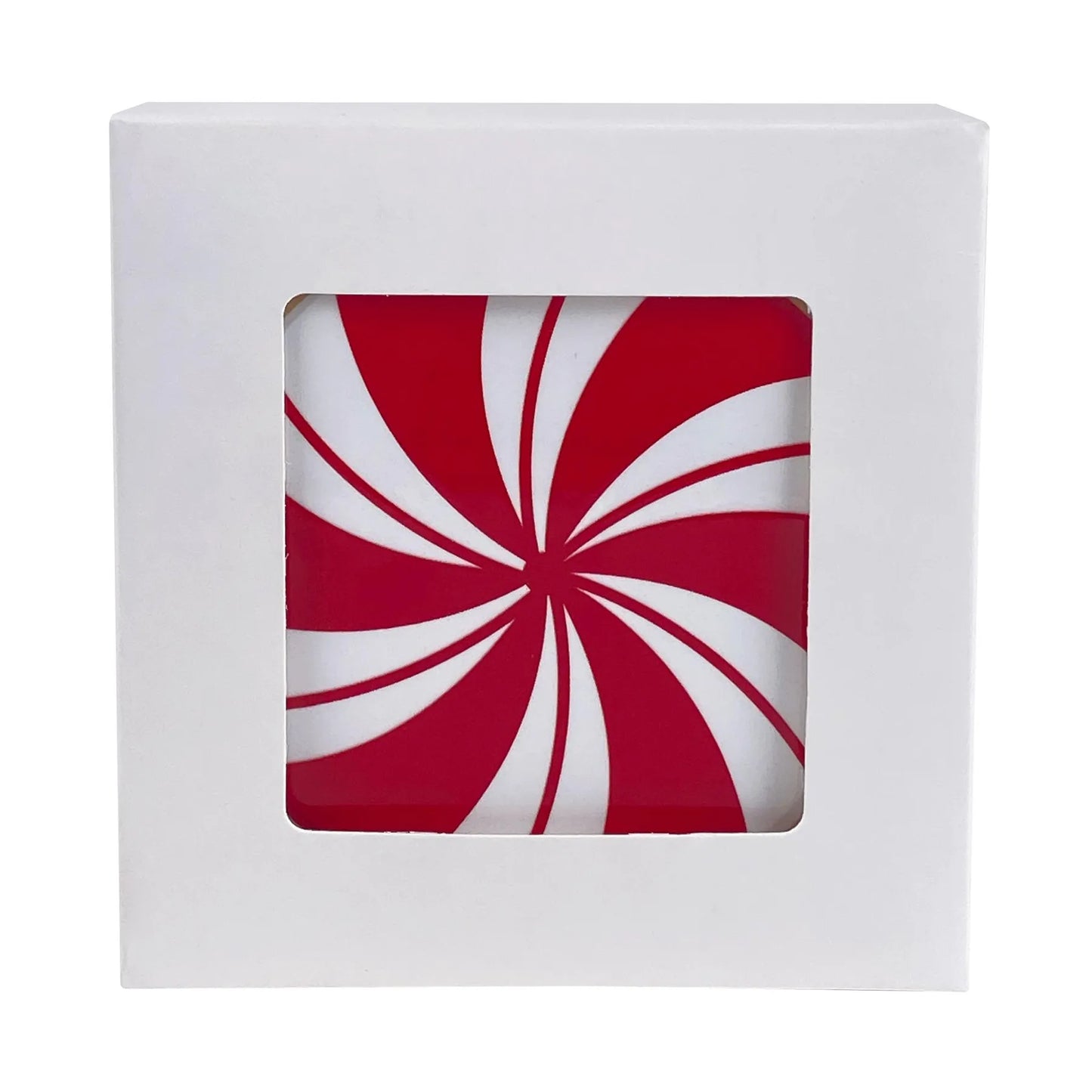 Juego de Portavasos Navideños Diseño Caramelo - 4 Piezas