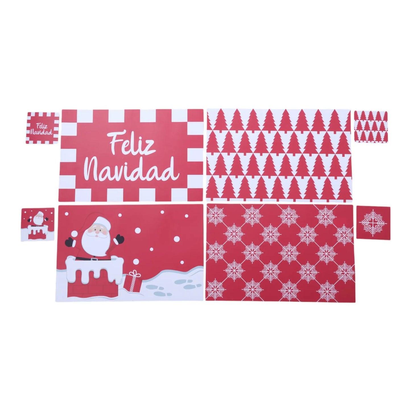 Juego de Individuales con Portavasos – 8 Piezas