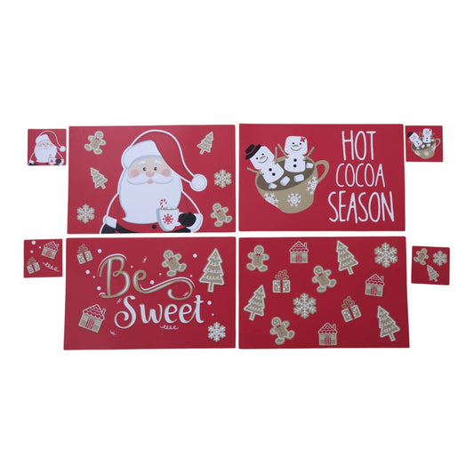 uego de Individuales con Portavasos – 8 Piezas