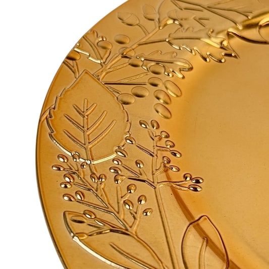 Portaplato Decorativo Navideño – Dorado