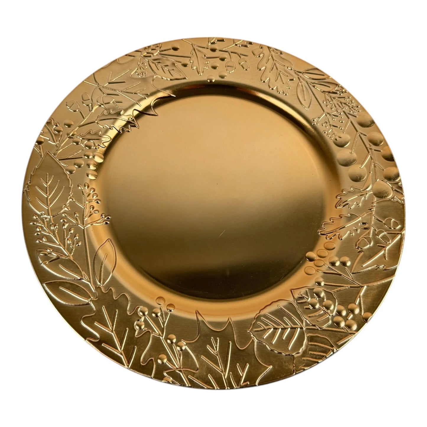 Portaplato Decorativo Navideño – Dorado