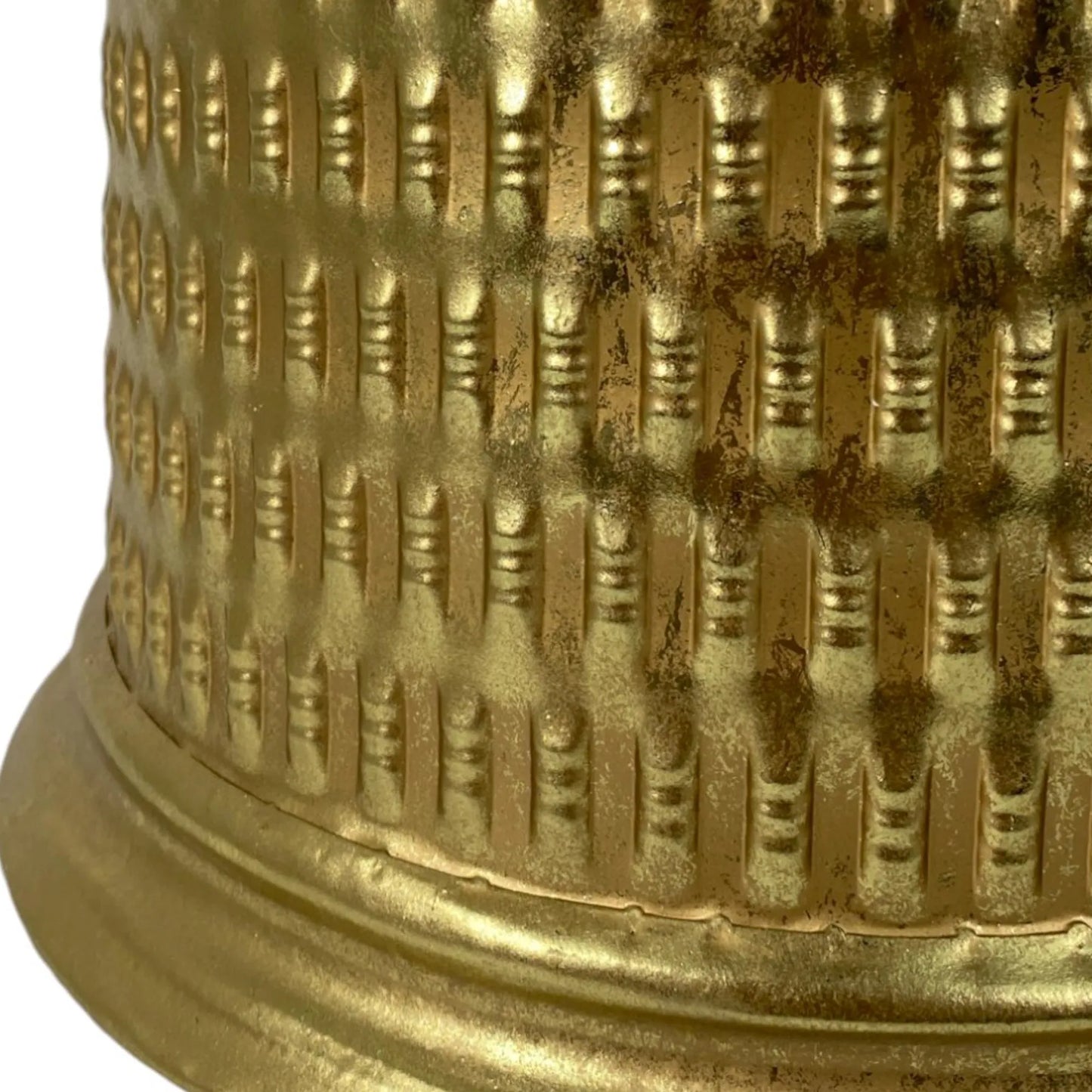 Campana Decorativa Dorada con Textura