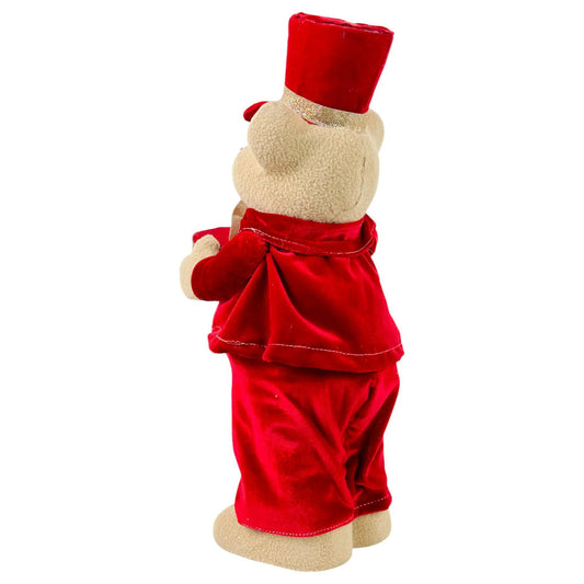 Oso Cafe Decorativo con Tambor - 42 cm