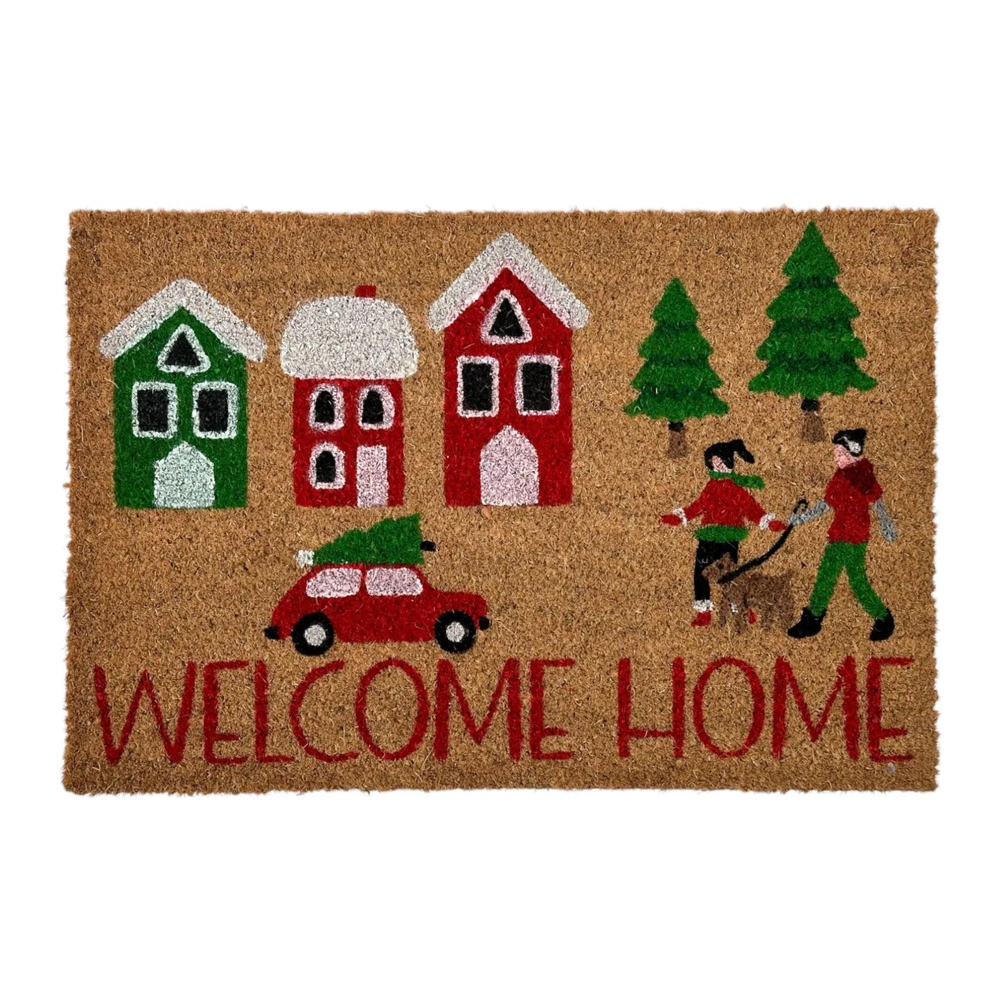 Alfombra Navideña “Welcome Home” - 60 cm x 60 cm