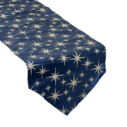 Camino de mesa con estrellas doradas - 150 cm