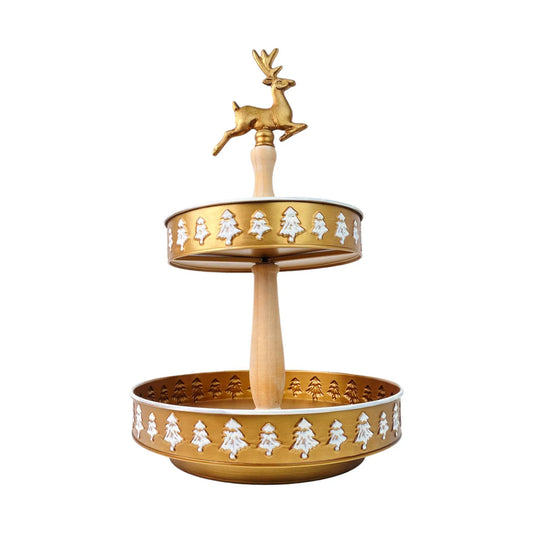 Portadulce navideño campana metálica - 2 piezas