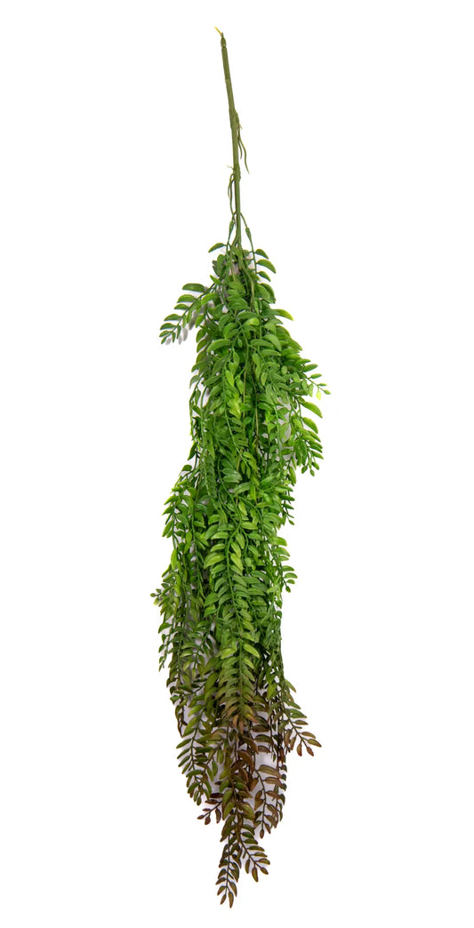Follaje Colgante Artificial Tipo Helecho Verde 89 cm