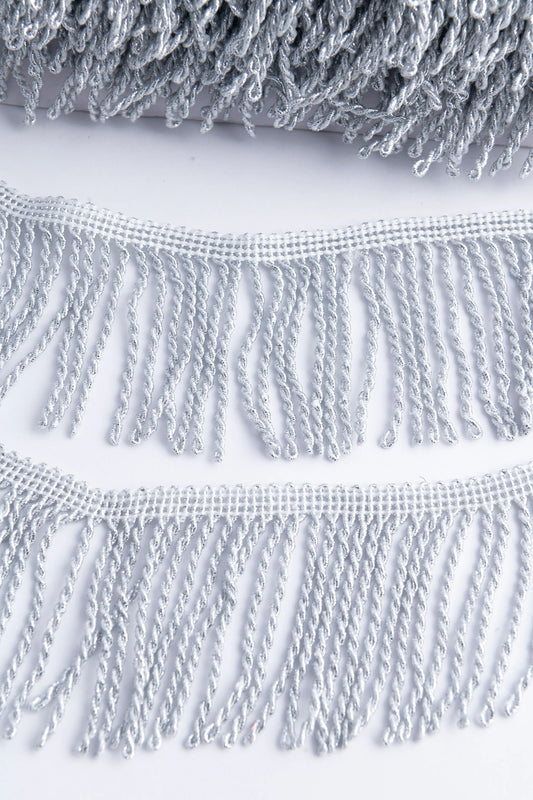 Fleco Lurex Trenzado 7.5 cm – Rollo de 5 Metros