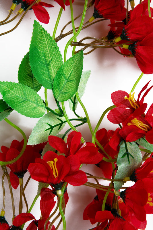 Follaje Artificial Arvejillas Rojas 90 cm