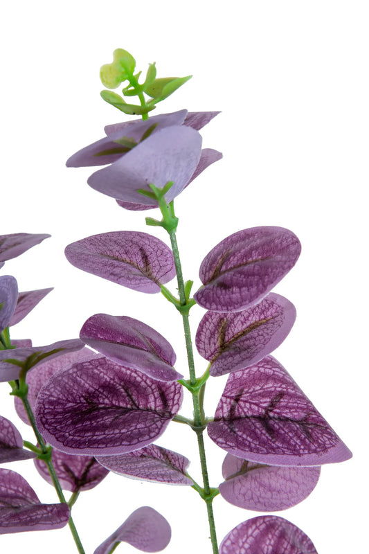 Vara Dólar Eucalipto Artificial Morado 85 cm.