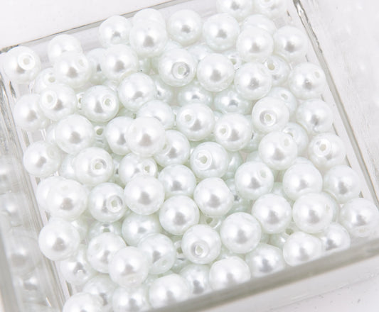 Hilo de Perlas de Vidrio #8 – Cuentas Redondas para Bisutería y Manualidades
