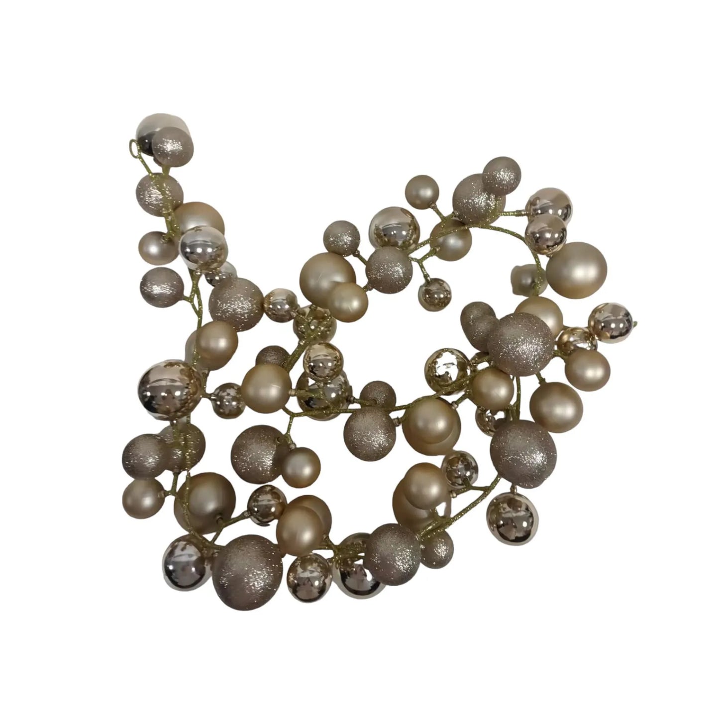 Guirnalda de Esferas Dorado – 180 cm