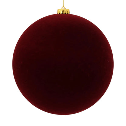 Esfera Decorativa de Terciopelo Vino – 20 cm