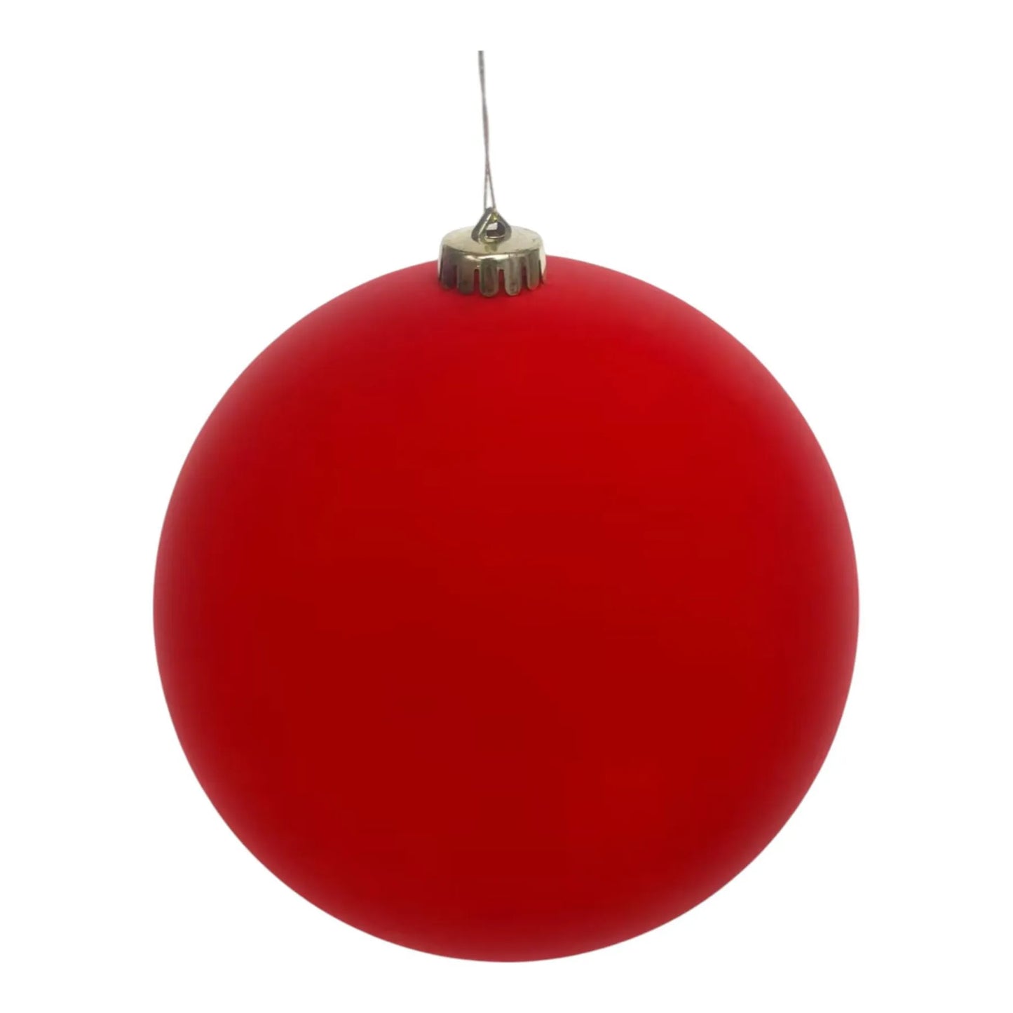 Esfera Decorativa de Terciopelo Rojo – 20 cm