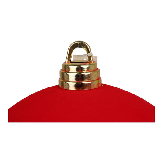 Esfera Decorativa de Terciopelo Rojo – 30 cm