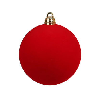 Esfera Decorativa de Terciopelo Rojo – 30 cm