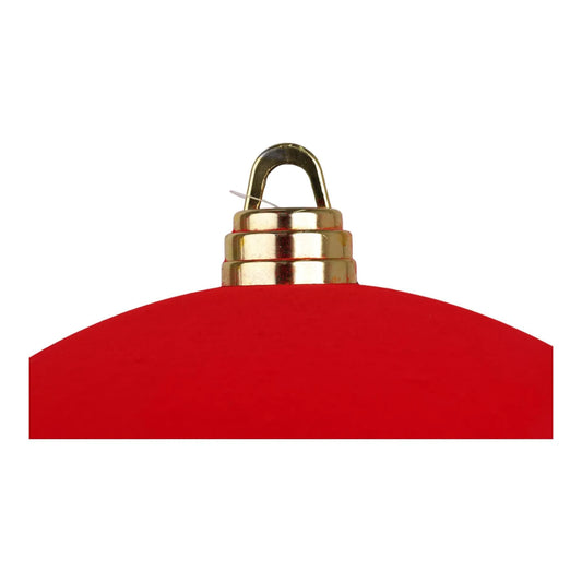 Esfera Decorativa de Terciopelo Rojo – 20 cm