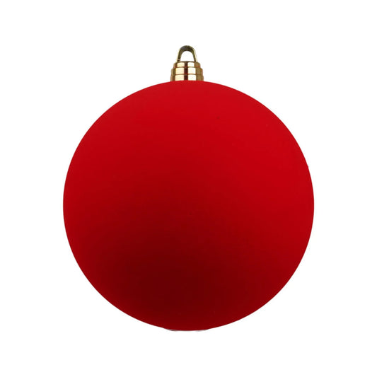 Esfera Decorativa de Terciopelo Rojo – 40 cm