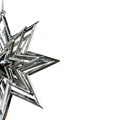 Adorno Estrella Plateada Decorativo