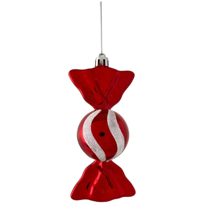 Set de 4 Adornos Navideños en Forma de Caramelo 8cm