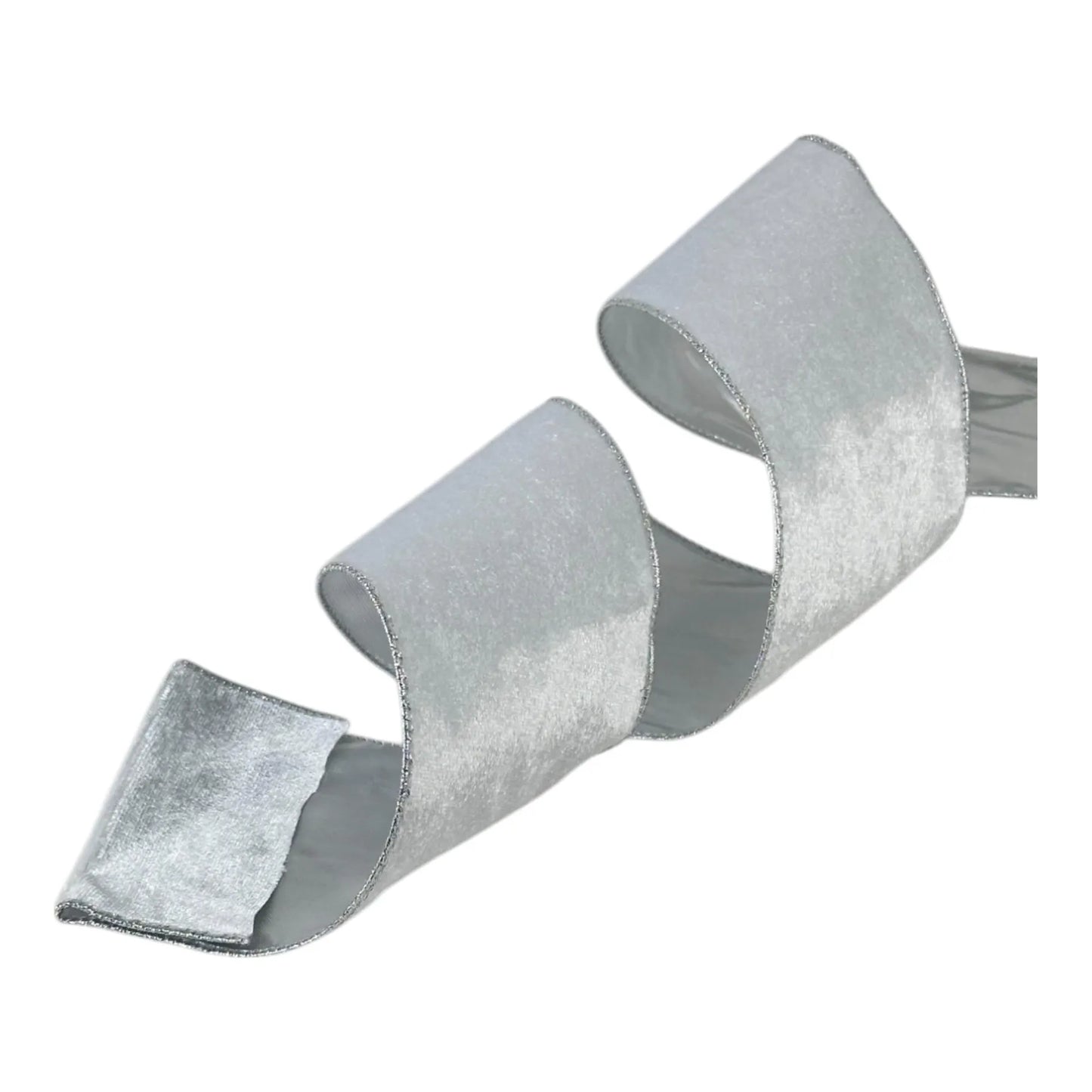 Listón Plata 6.3 cm ancho – Decoración Navideña