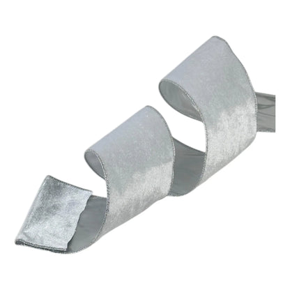 Listón Plata 6.3 cm ancho – Decoración Navideña