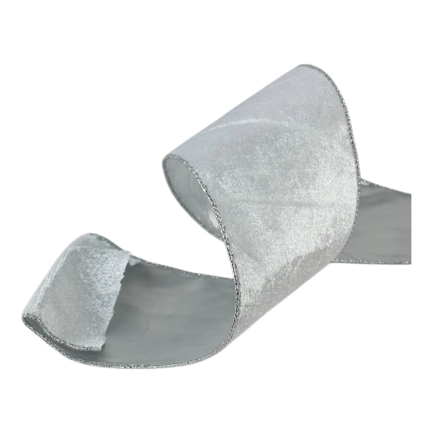 Listón Plata 10 cm ancho  – Decoración Navideña