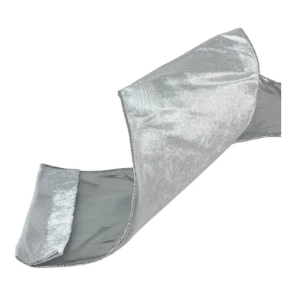 Listón Plata 15 cm ancho  – Decoración Navideña