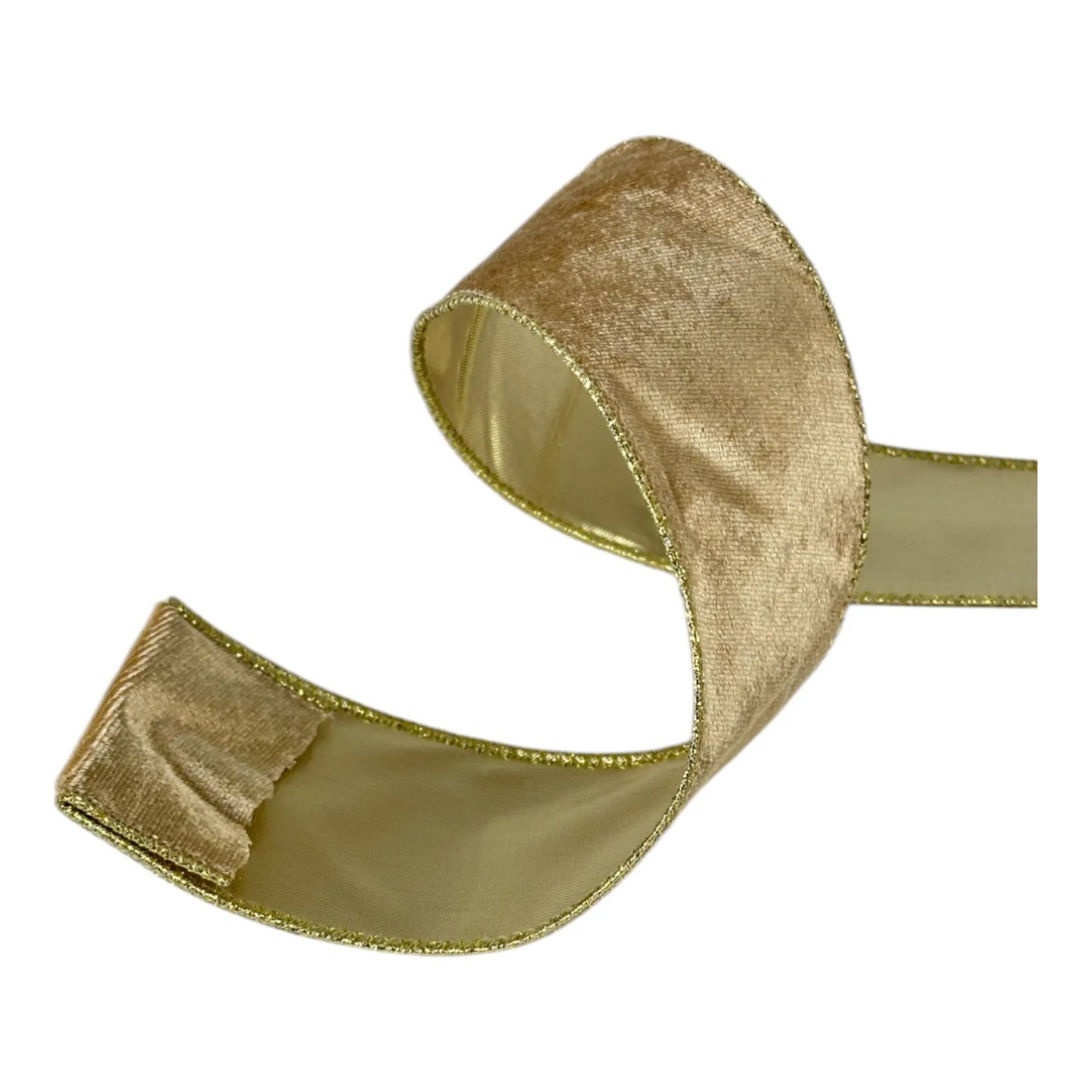 Listón Dorado 6.3 cm ancho – Decoración Navideña