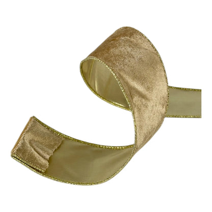 Listón Dorado 6.3 cm ancho – Decoración Navideña