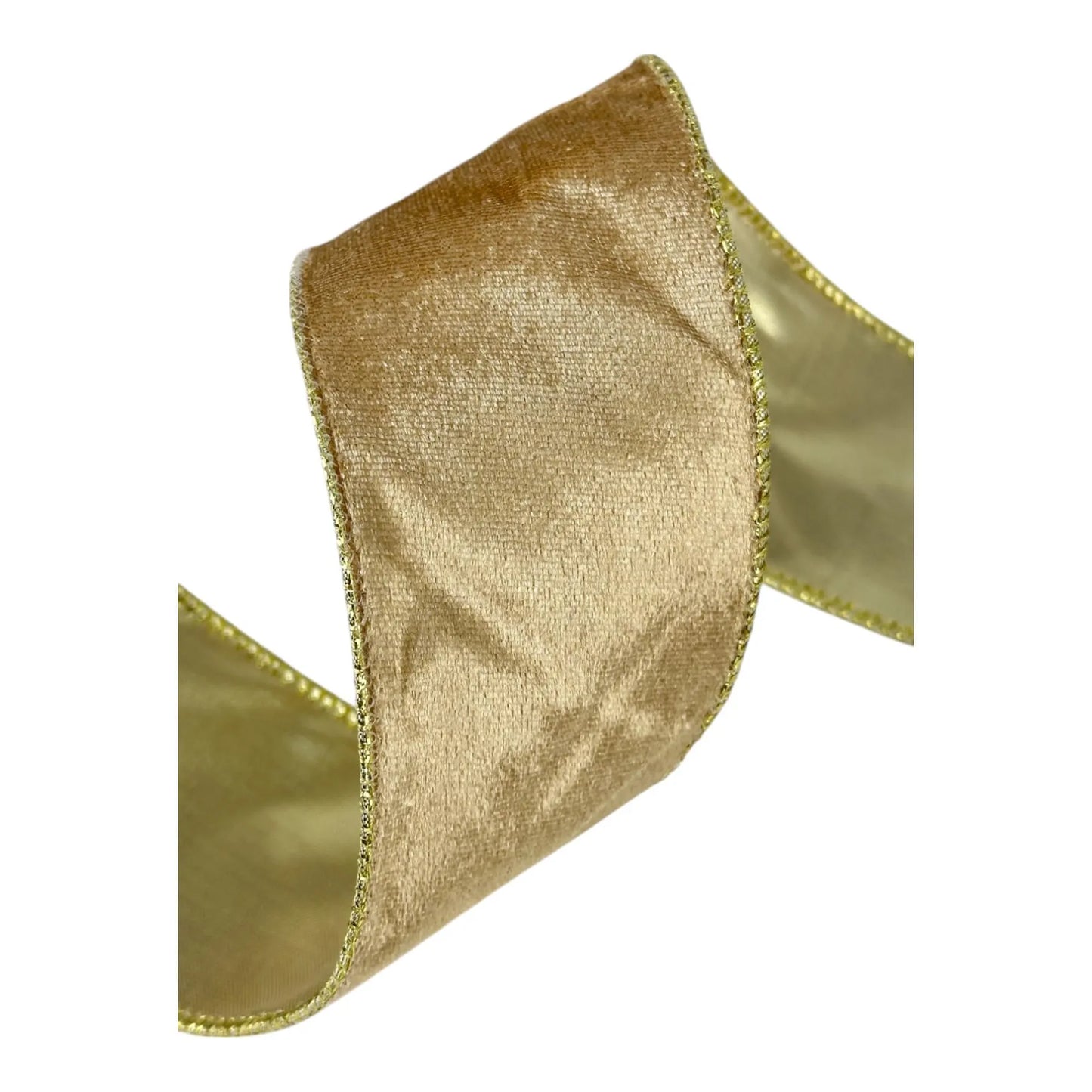 Listón Dorado 6.3 cm ancho – Decoración Navideña