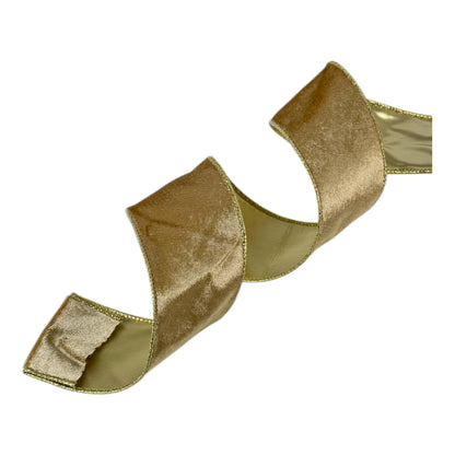 Listón Dorado 6.3 cm ancho – Decoración Navideña