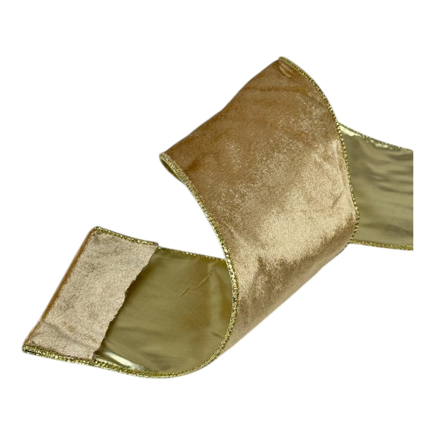 Listón Dorado 10 cm ancho  – Decoración Navideña