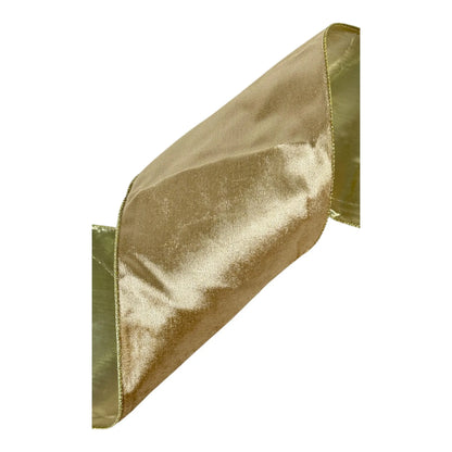 Listón Dorado 15 cm ancho  – Decoración Navideña