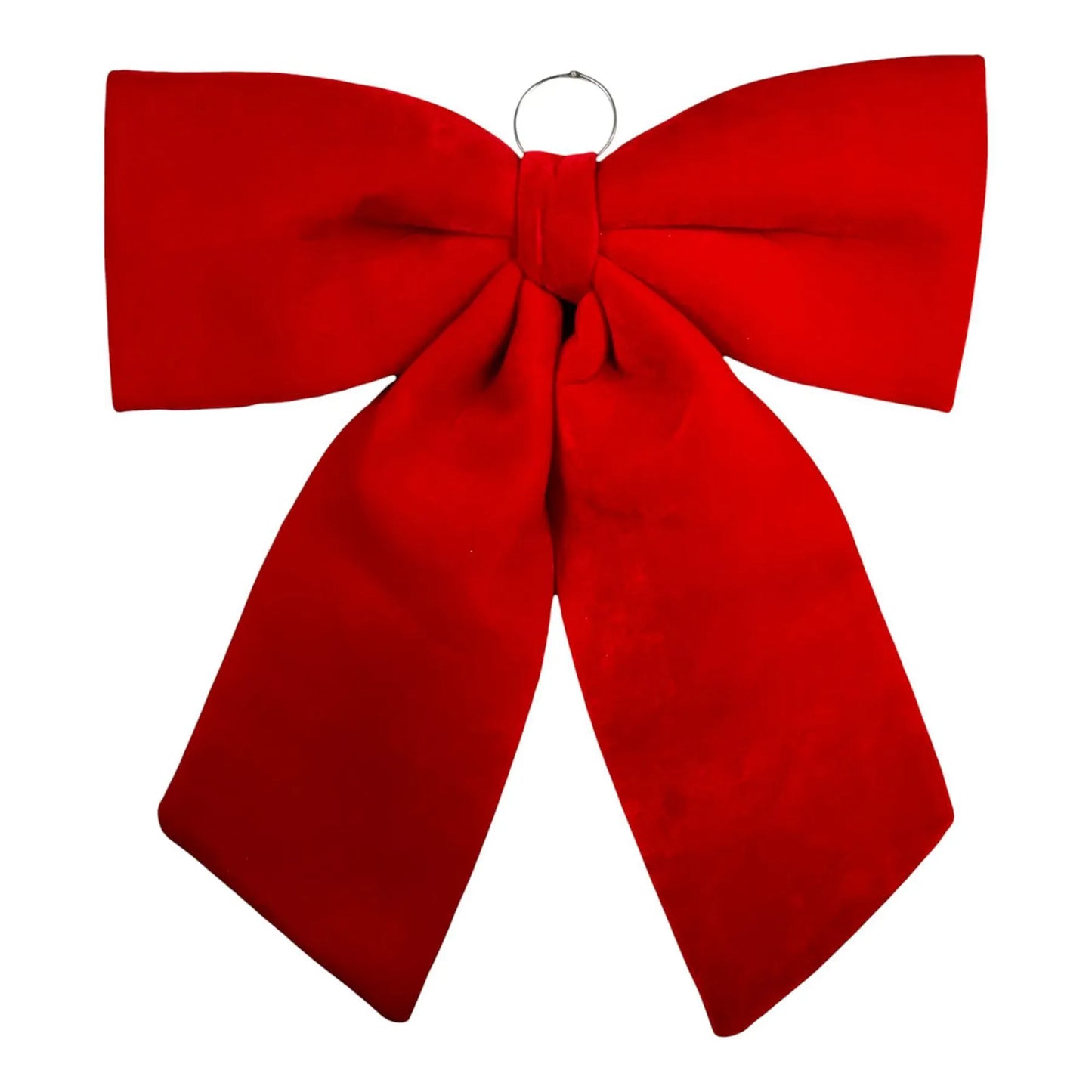 Moño Decorativo Rojo Terciopelo – 60 cm