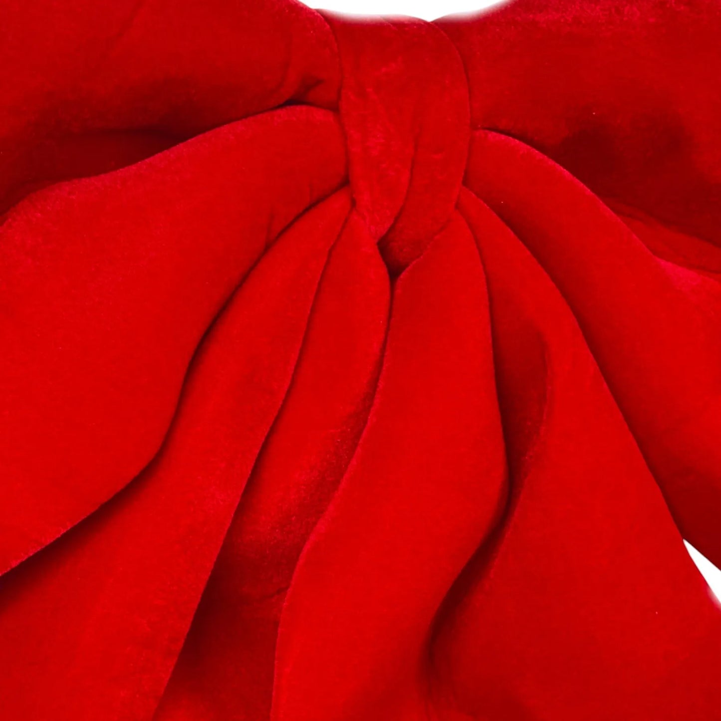 Moño Decorativo Rojo Terciopelo – 100 cm