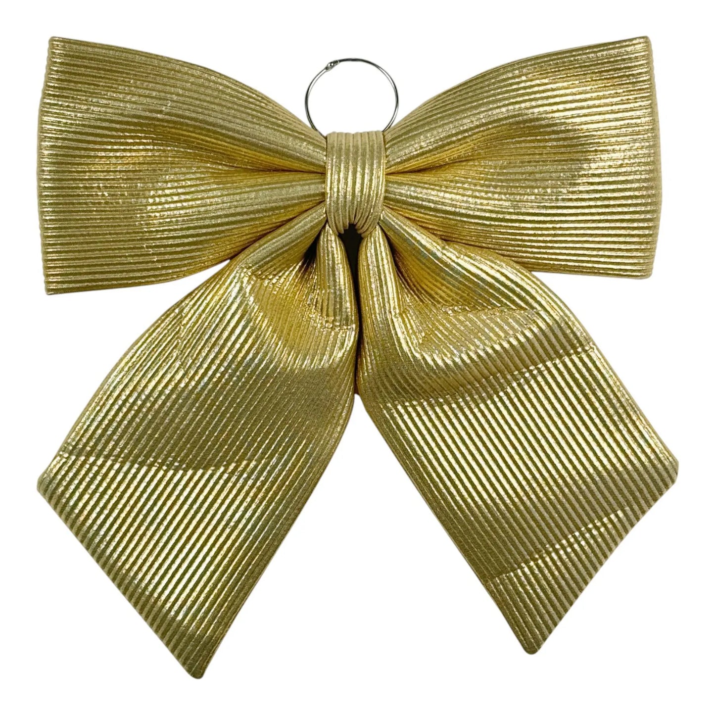 Moño Decorativo Dorado – 34 cm