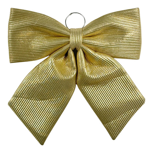 Moño Decorativo Dorado – 34 cm
