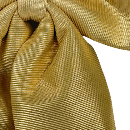 Moño Decorativo Dorado – 100 cm